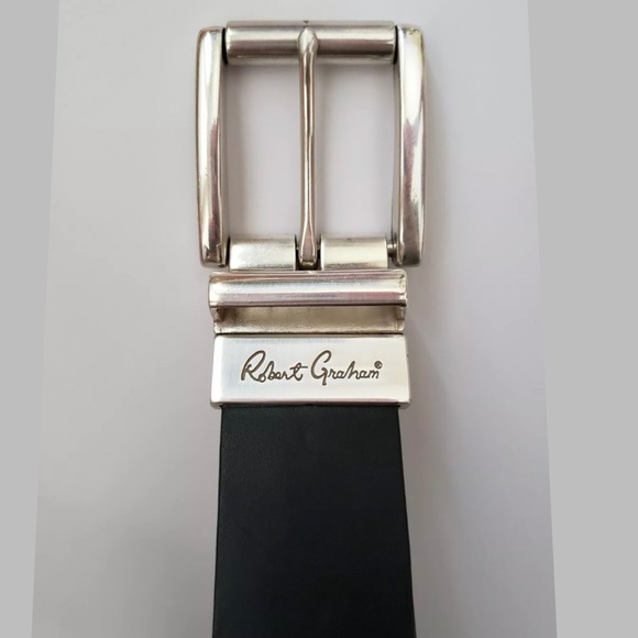 Robert Graham Other - Robert Graham Black Silver Paisley Reversible Belt